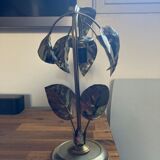 Lamp leaves gilded brass
