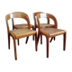 Baumann chairs model gondola in beech and cannage 1970