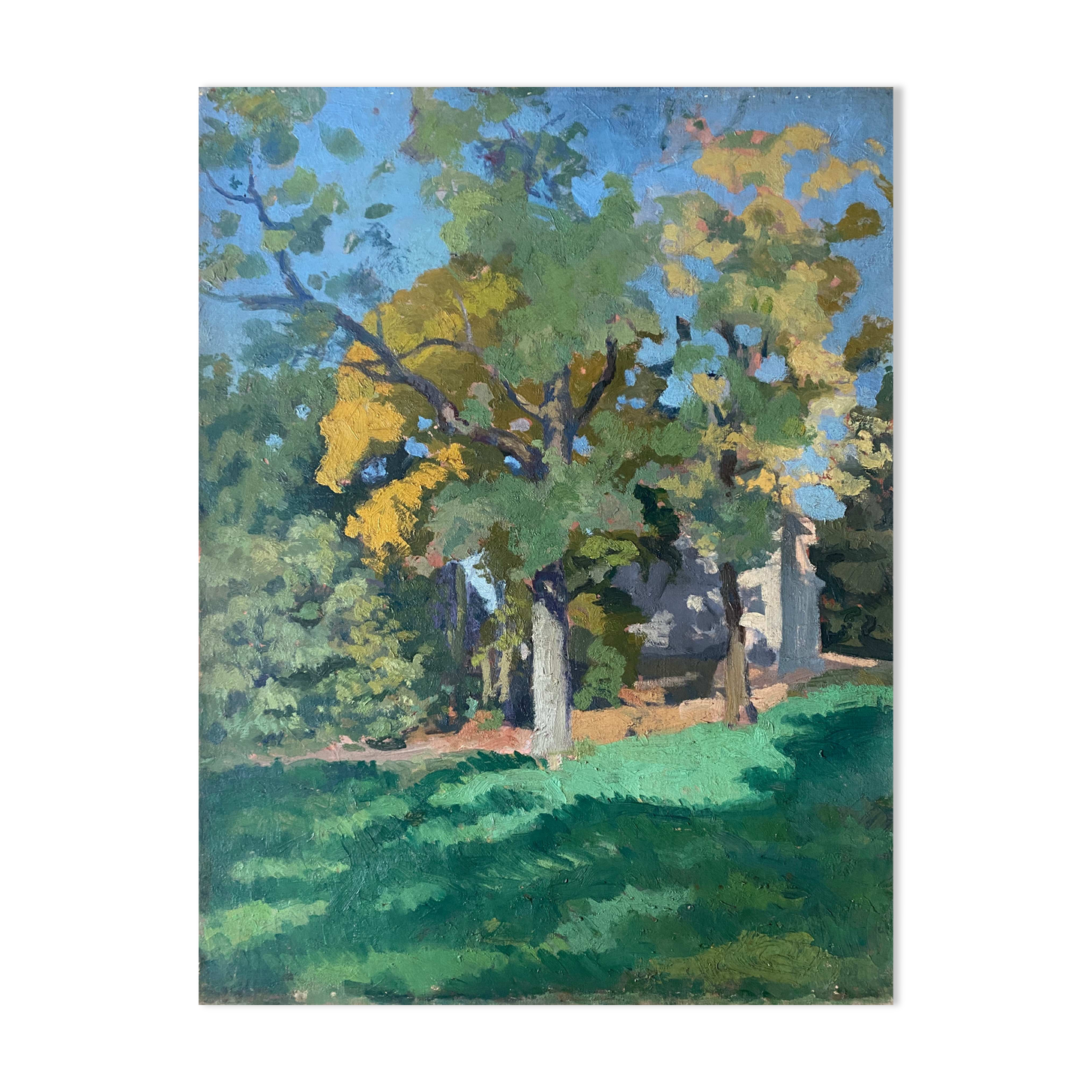 Table HST "The wooded garden" monogrammed JCE school Nabis