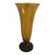 Bubble glass vase and breath of the famous glassworks of Biot sign