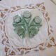 Lot de 5 flacons apothicaire en verre forme triangulaire