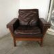 Leather armchair design 1980