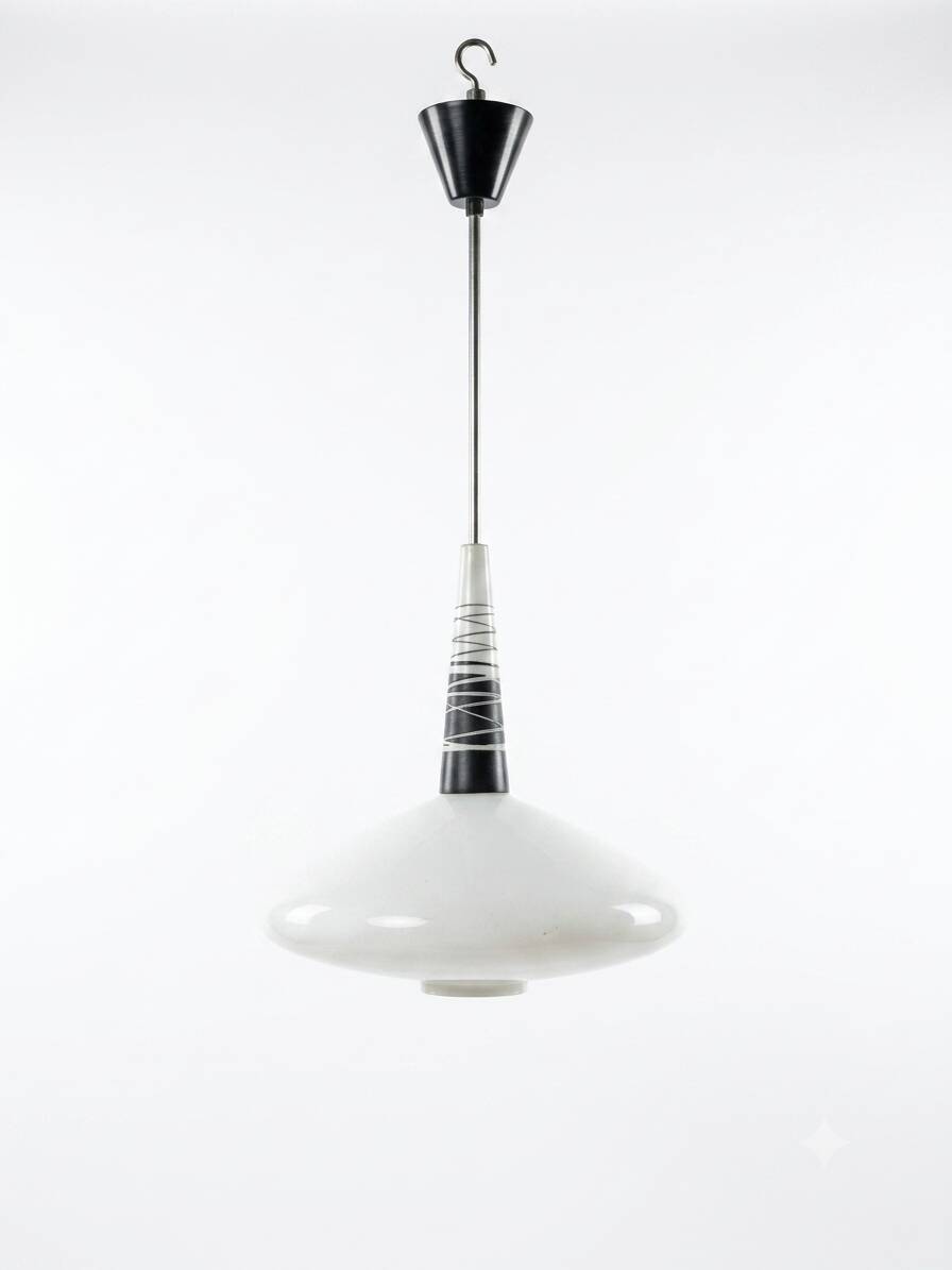 Suspension in vintage opaline from the 1960s.
