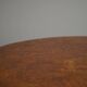 Antique Swedish round folding table in burl wood, early 19th century.