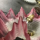 Pink opaline pendant light