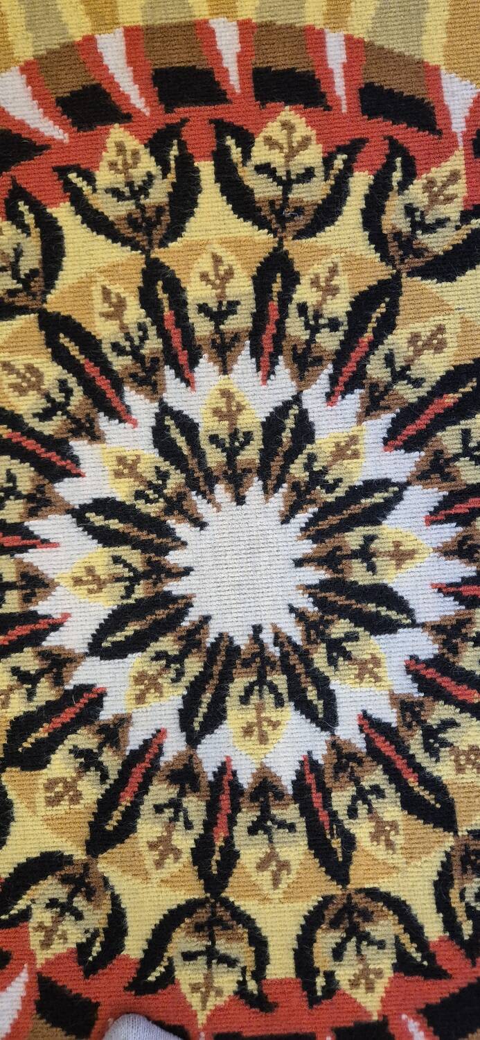 Tapisserie d'Aubusson "Aurore" en pure laine Jean Claude Bissery