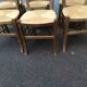 Lot de chaises en paille