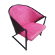 Fauteuil en acier et coque bois post formée vers 1980