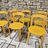 Lot of vintage bruno rey 1970" chairs