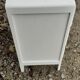Commode 3 tiroirs pieds compas année 50 vintage blanc