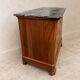 French Louis-Philippe style commode in walnut burl.