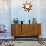 Sideboard - walnut - 50/60 - Scandinavian style - spindle feet