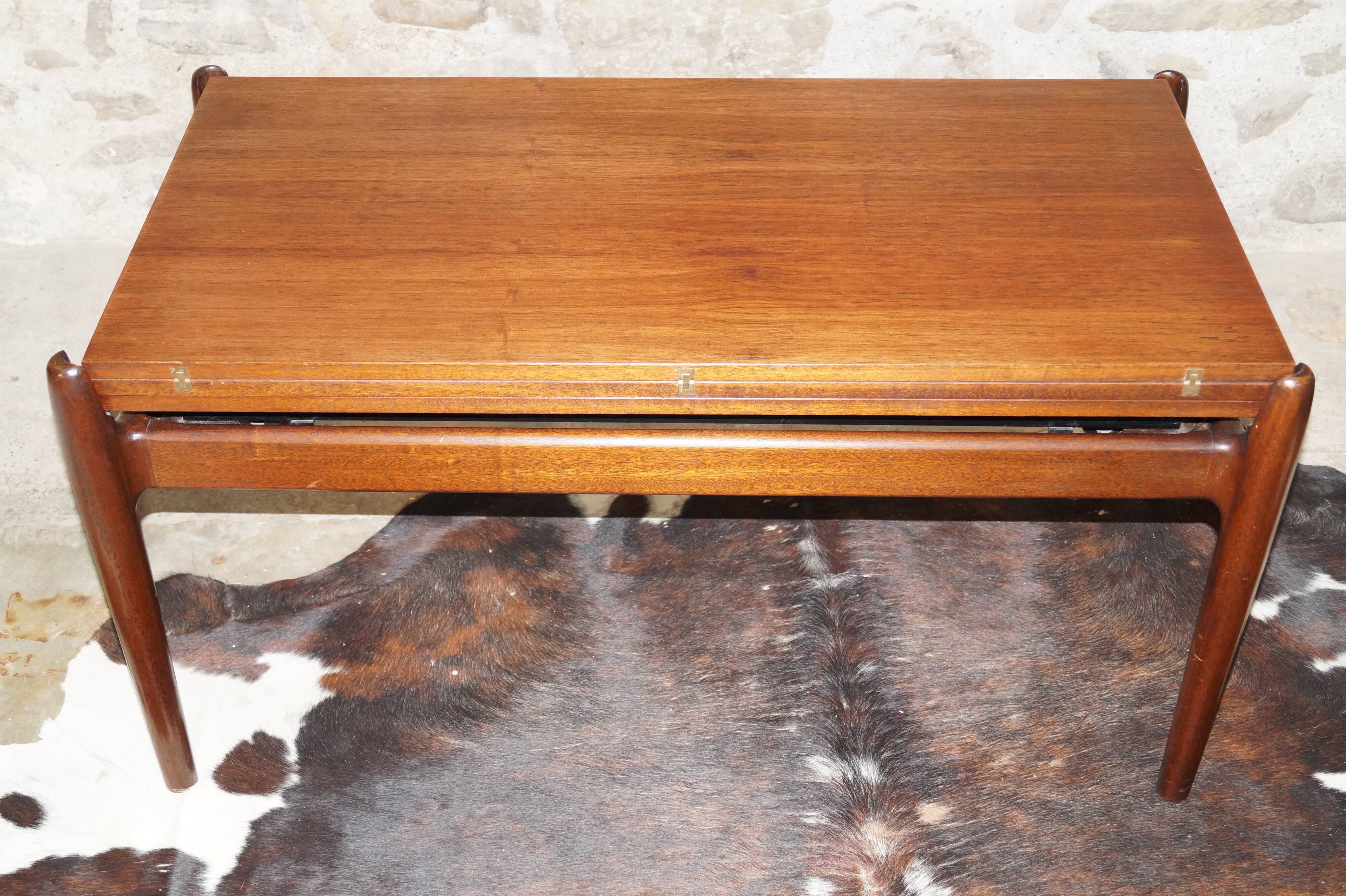 Lifting coffee table Smorrebrod 1960's