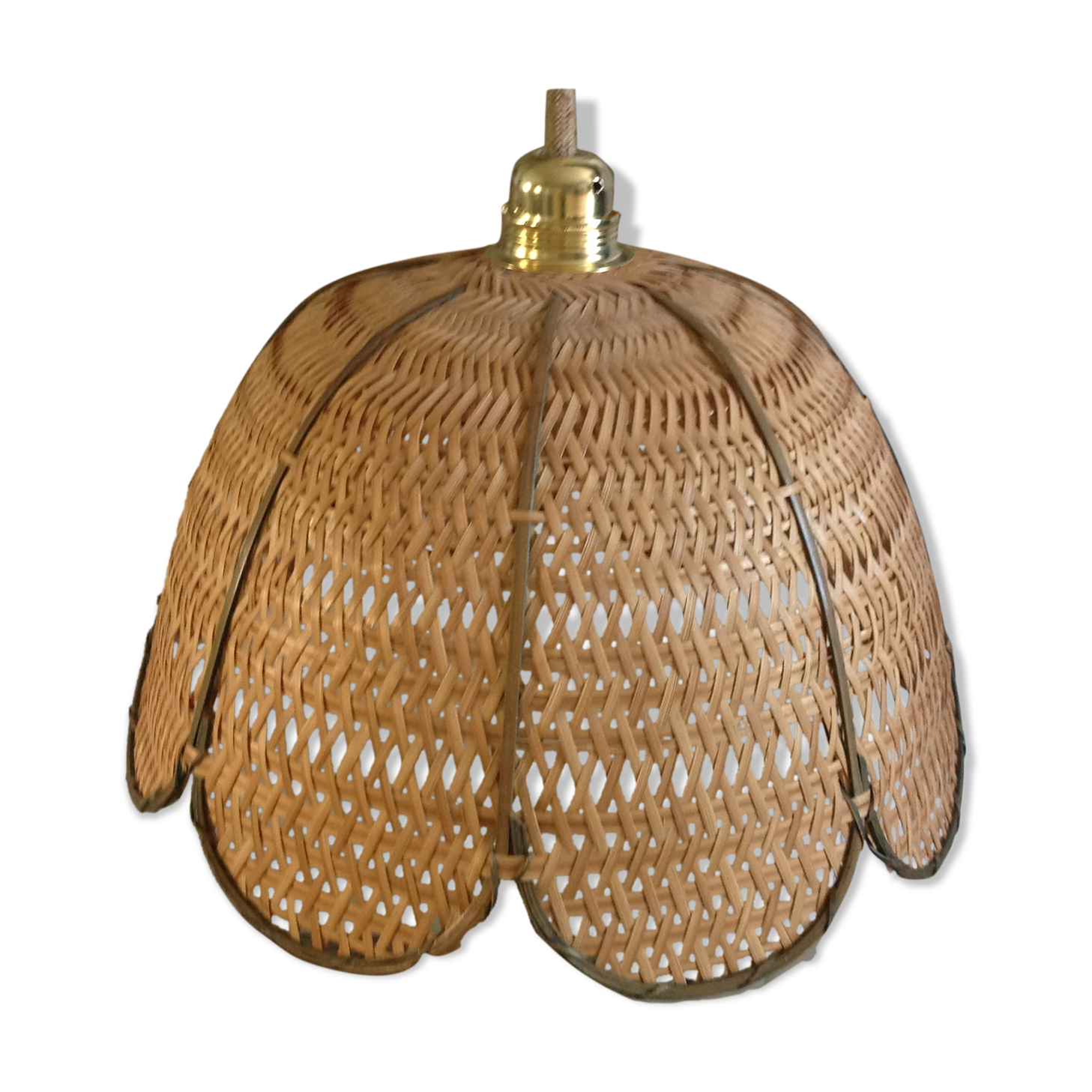 Rattan flower hanging