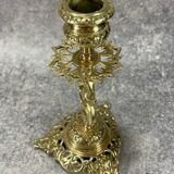 Gilt bronze chandelier/candlestick, Griffin, Mythical Animal, Bestiary, 1880