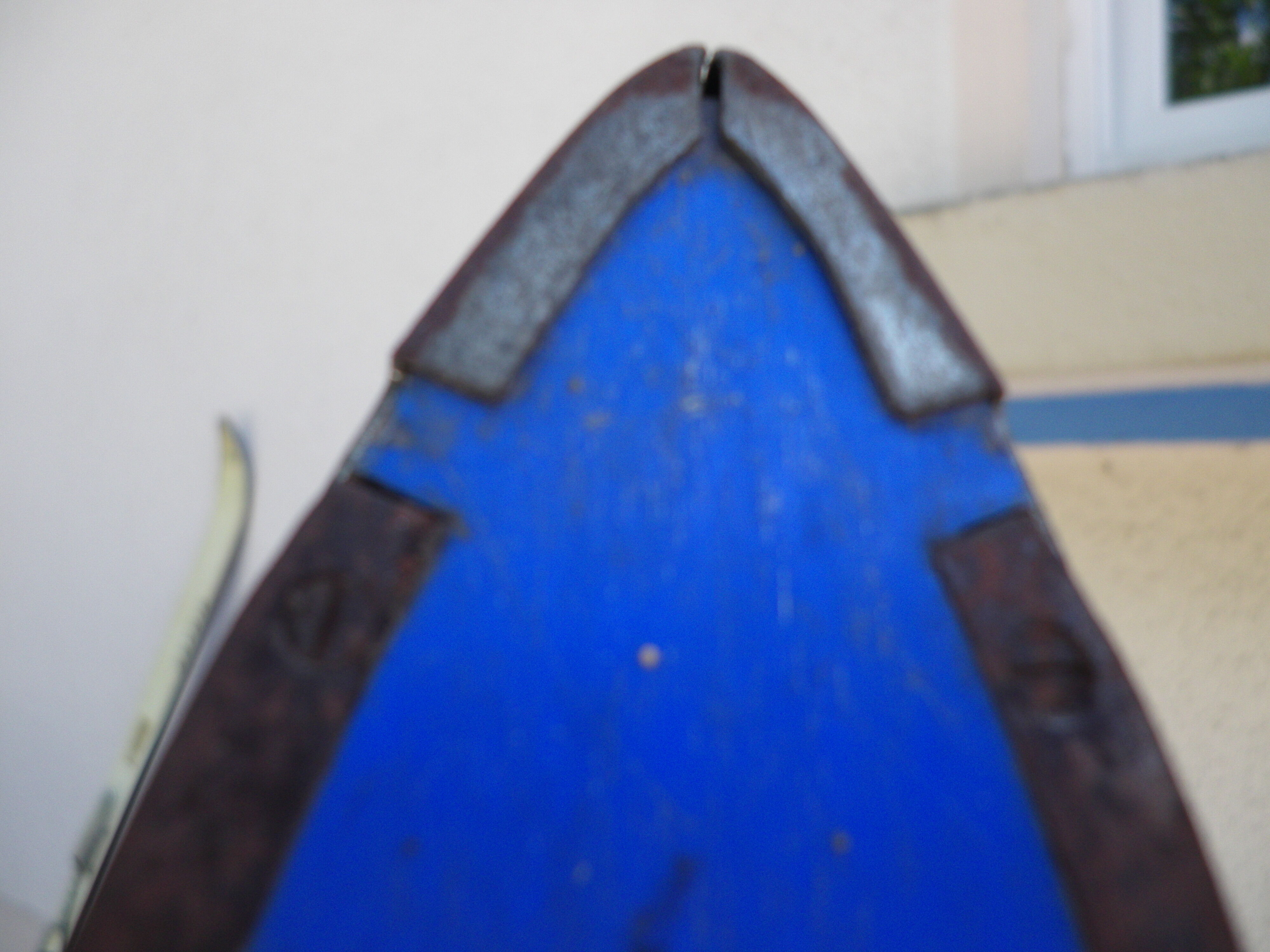 Vintage pair of wooden skis from the 1960s - Cabanon