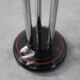Art Deco pedestal table with black lacquered base, France 1920s