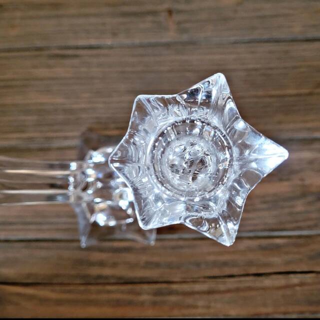 Villeroy & Boch crystal candlestick, star-shaped, for 2 candles
