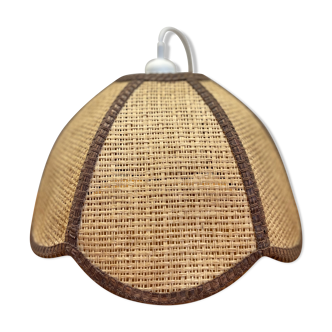 Rattan flower hanging lamp