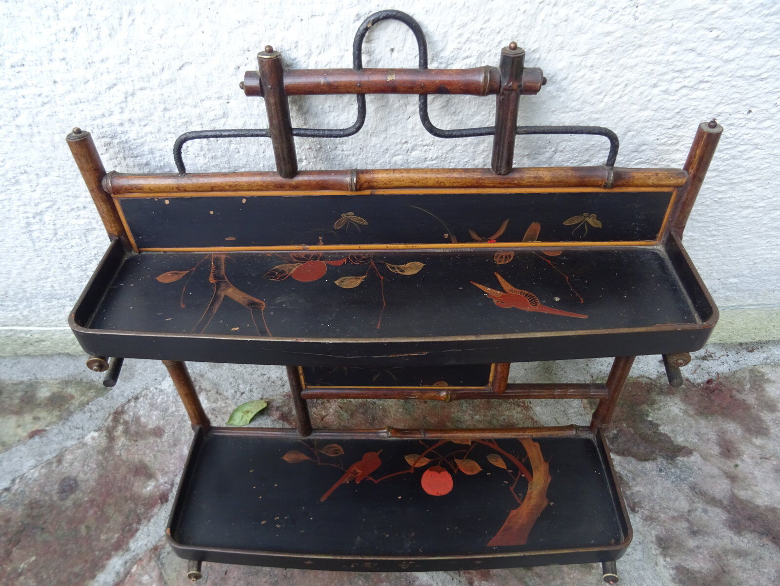 Napoleon 3 lacquered wooden wall shelf