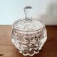 Small pot with chiseled crystal lid