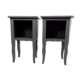 Pair of matte black revamped bedside