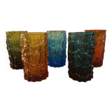 Set of 5 Geoffrey Baxter glasses