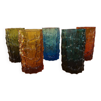 Set of 5 Geoffrey Baxter glasses