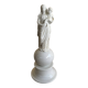 figurine de madone en biscuit français antique