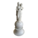 figurine de madone en biscuit français antique