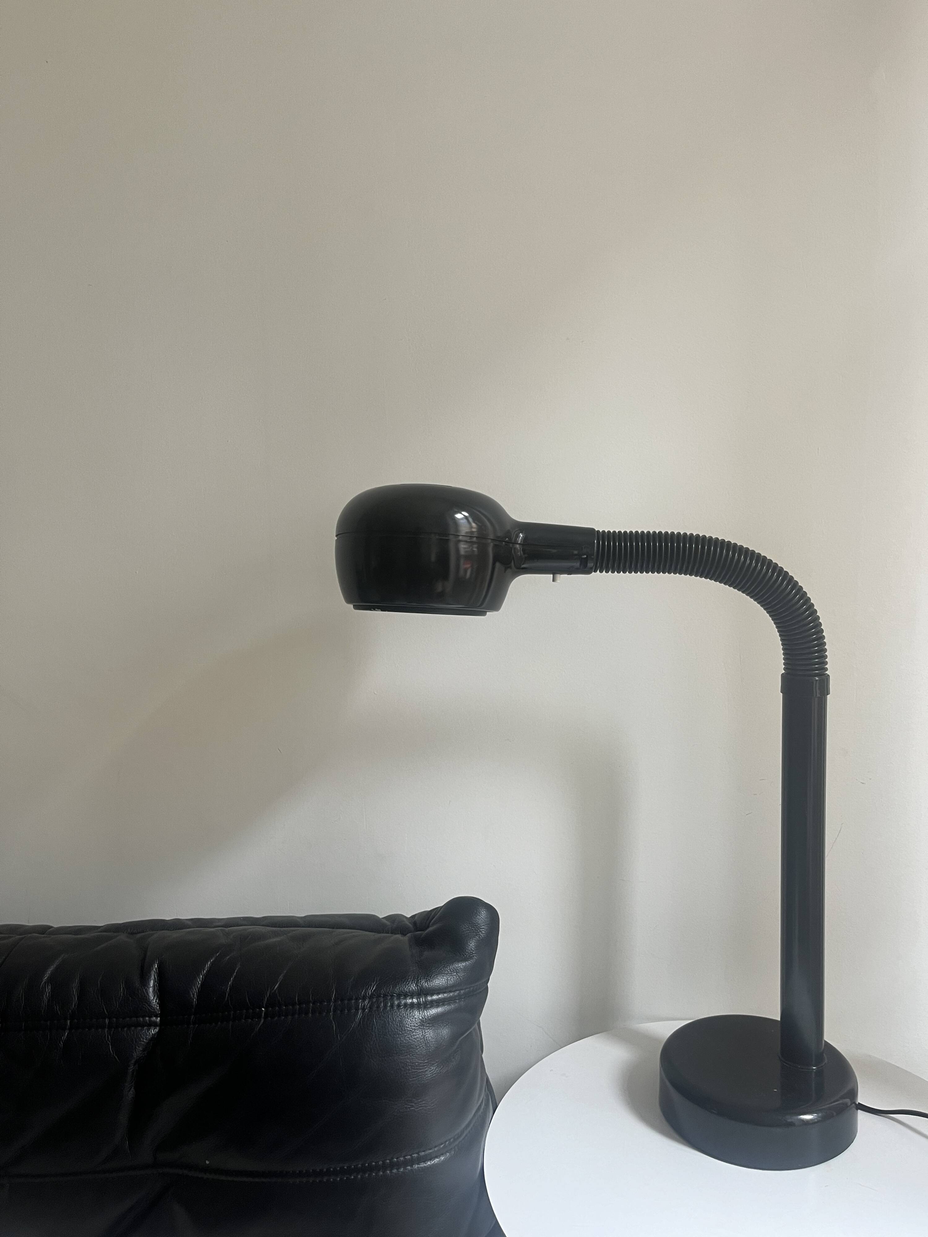 Vintage design Cobra articulated desk lamp by Fagerhults, Sweden 1974