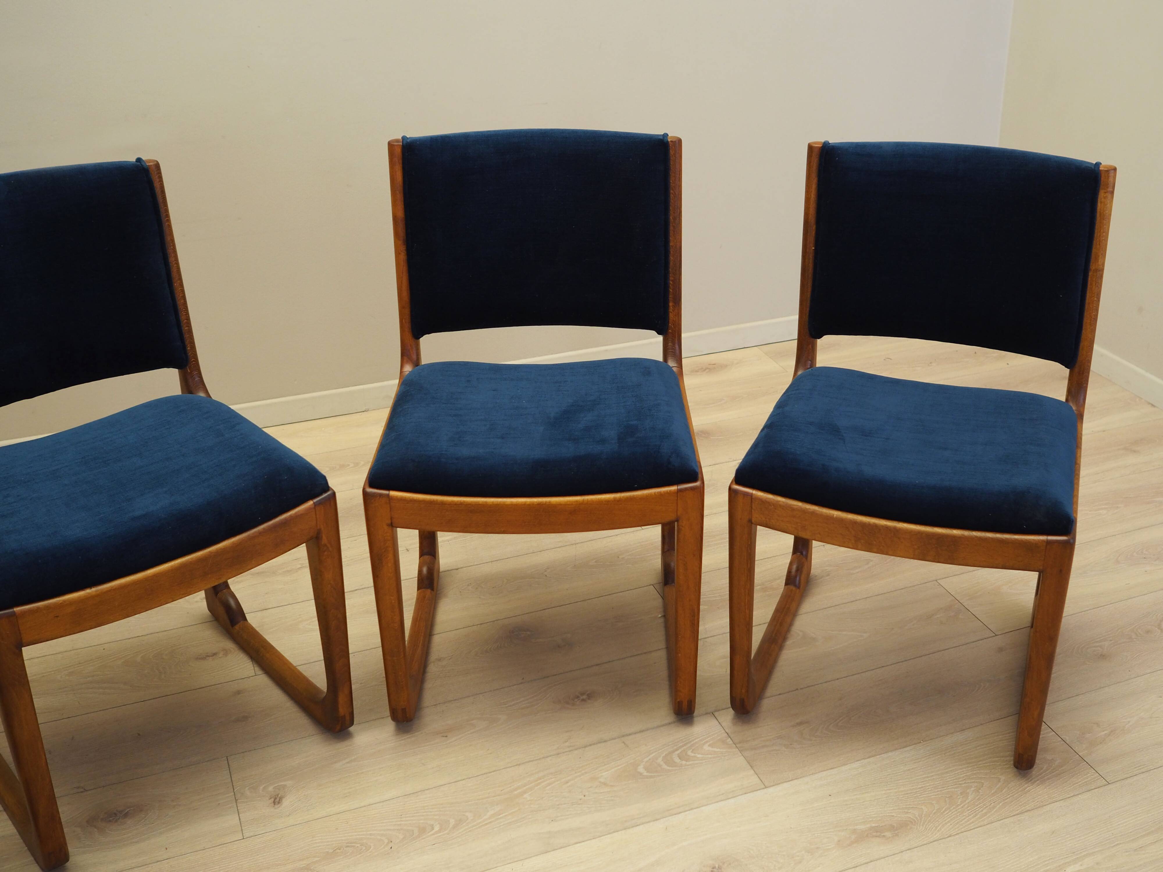 Set of four beech chairs, Danish design, 1950s, designer: Holger Jacobsen,