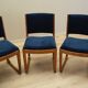 Set of four beech chairs, Danish design, 1950s, designer: Holger Jacobsen,