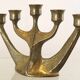 Brass brutalist candlestick from Horst Dalbeck