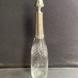 Carafe in cut crystal & silver frame