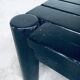 Brutalist black stained oak coffee table, Netherlands, 1960s