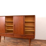 Mid-Century Danish Teak Highboard Model 13 by Gunni Omann for Omann Jun