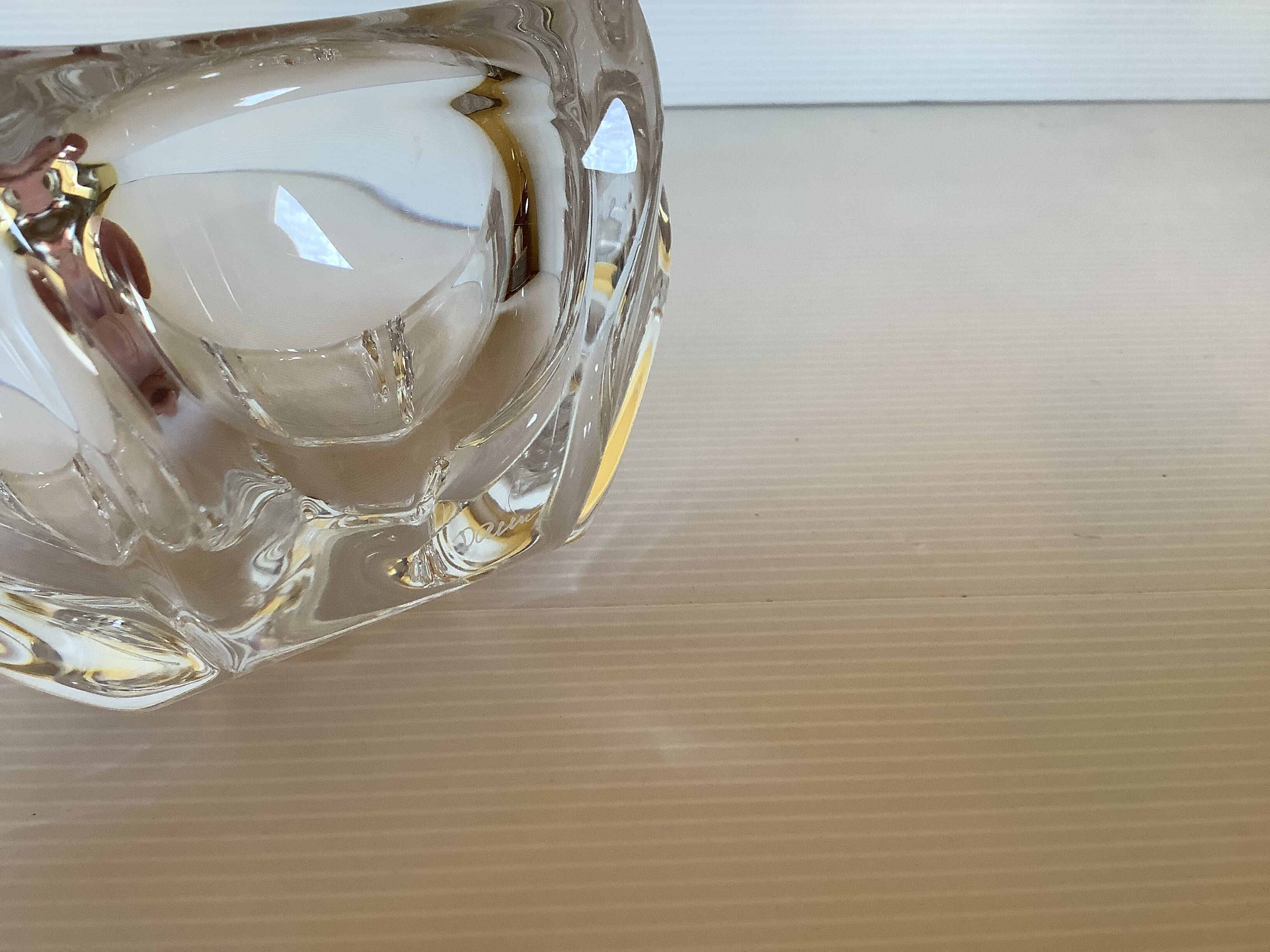 Ashtray star empty crystal pocket daum France