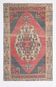 4x7 Navy Blue & Red Vintage Persian Rug, 136x224Cm