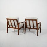 Pair of Danish teak armchairs