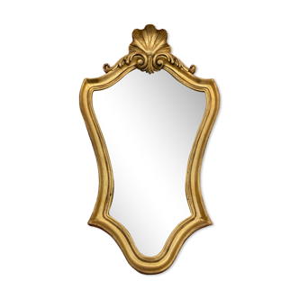 Antique gilded wood mirror