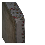 Fauteuil danois moderne en bois tourné avec tissu floral, début du XXe siècle