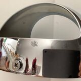 Shiny chrome dressing room light