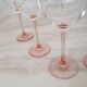 6 Verres à Eau ou Vin / verre à pied Rose par Luminarc