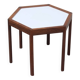 Rosewood 'Hexagon' side table by Hans Christian Andersen, 1960s