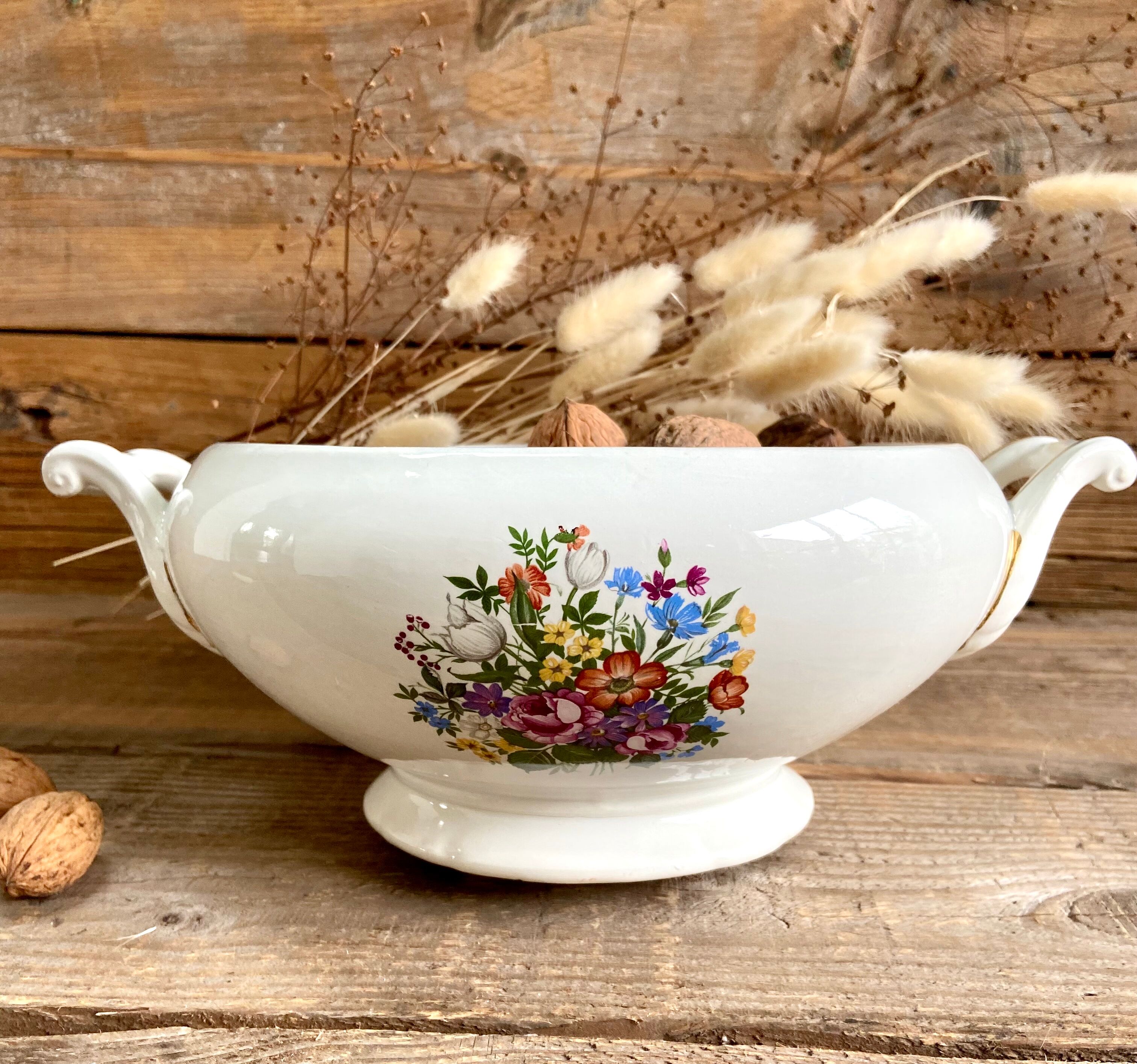 Vintage Digoin Sarreguemines vegetable dish