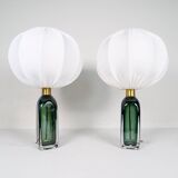Mid-Century Modern Table Lamps by Carl Fagerlund for Orrefors Sweden RD 1406