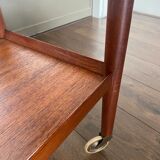 Danish Design Flip Top Bar Cart by Grete Jalk for Poul Jeppesens Møbelfabrik, 1960s