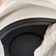 Large model Egg chair white black Giovanni Marchesi