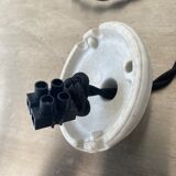 Pair of vintage emaillee suspensions